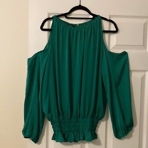 Alfani Women’s Long Sleeve Emerald Green Blouse (Size:XL)